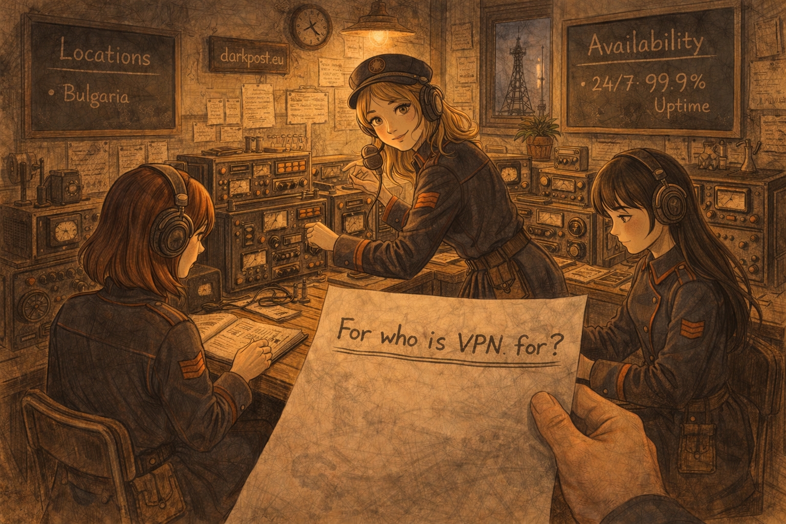 Darkpost office scene