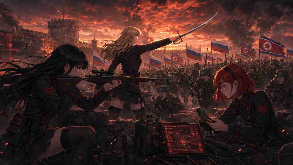 Darkpost Girls fighting of Internet battlefield.