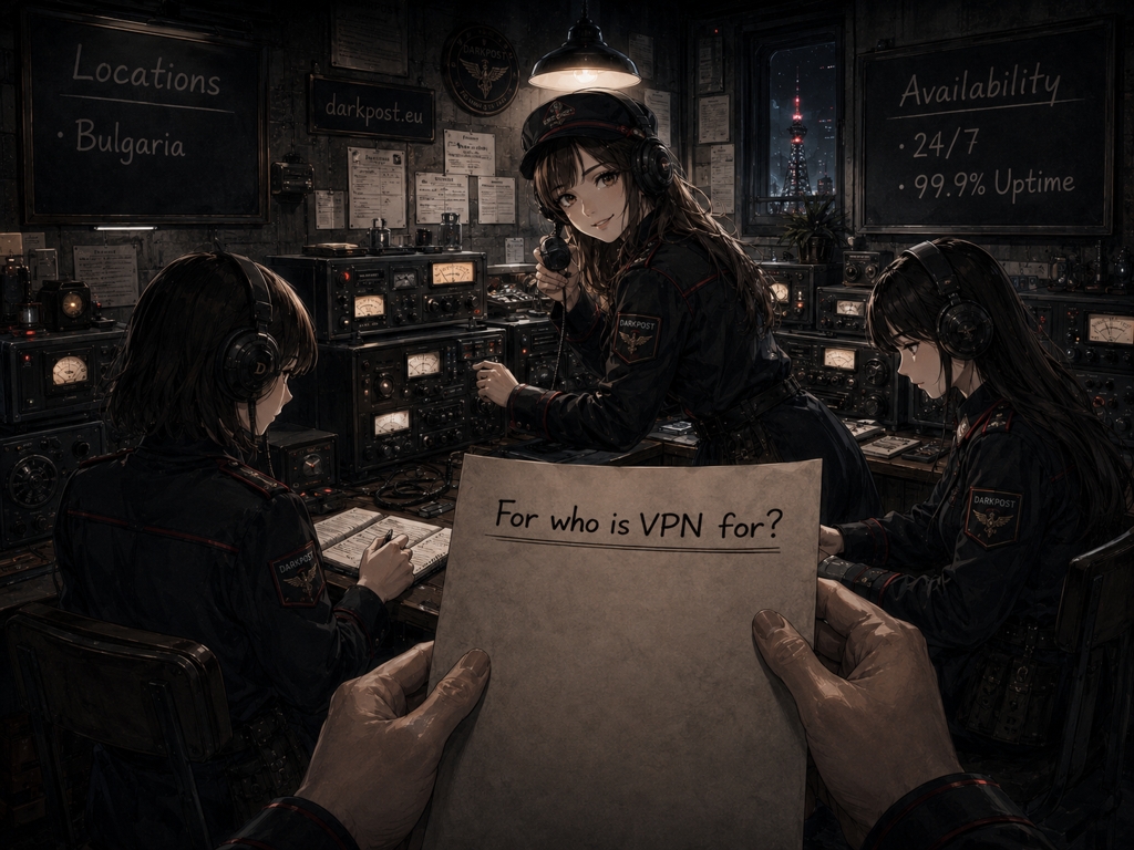 Customer ordering VPN service from Darkpost girls.